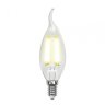 Филаментная светодиодная лампа E14 6W 3000K (теплый) Air Uniel LED-CW35-6W-WW-E14-CL GLA01TR (UL-00002199)