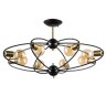 Люстра на штанге Arte lamp Glasgow с поддержкой Маруся A1963PL-8BK-М