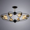 Люстра на штанге Arte lamp Glasgow с поддержкой Маруся A1963PL-8BK-М