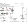 Подвесной светильник Crystal Lux с поддержкой Маруся GARDEN SP3 D400 CHROME-М