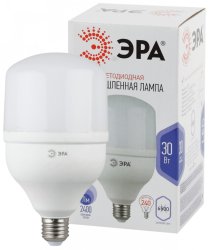 Светодиодная лампа E27 30W 6500К (холодный) Эра LED POWER T100-30W-6500-E27 (Б0027004)