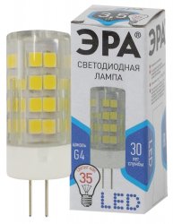 Светодиодная лампа G4 3,5W 4000К (белый) Эра LED JC-3,5W-220V-CER-840-G4