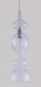Подвесной светильник Crystal Lux с лампочкой Iris SP1 A Transparent+Lamps E14 Свеча