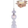 Подвесной светильник Crystal Lux с лампочкой Iris SP1 A Transparent+Lamps E14 Свеча
