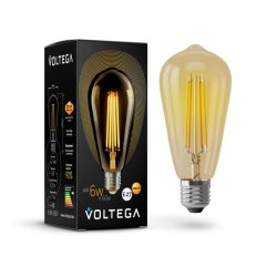 Ретро лампа E27 6W 2800К (теплый) Loft LED Voltega 5526