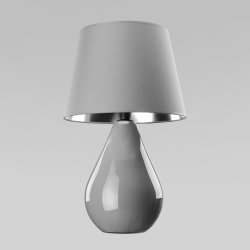 Настольная лампа с абажуром TK Lighting 5455 Lacrima Gray (a059841)