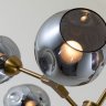 Люстра на штанге Arte Lamp Yuka Smoky с поддержкой Алиса A7759PL-6PB-A