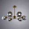 Люстра на штанге Arte Lamp Yuka Smoky с поддержкой Алиса A7759PL-6PB-A