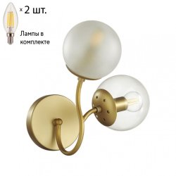 Бра Lumion Candice с лампочками 4555/2W+Lamps E14 Свеча