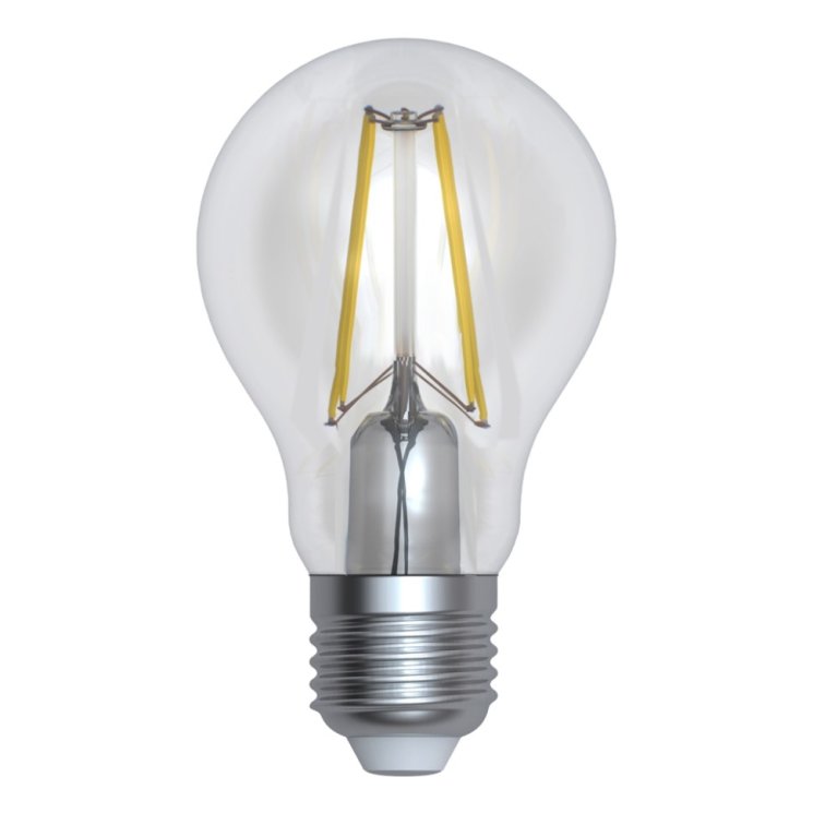 Филаментная светодиодная лампа E27 12W 3000K (теплый) Sky Uniel LED-A60-12W-3000K-E27-CL PLS02WH (UL-00004866)