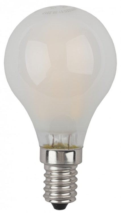 Лампа светодиодная филаментная ЭРА E14 9W 4000K матовая F-LED P45-9w-840-E14 frost Б0047027
