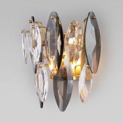 Настенный светильник с хрусталем Bogate's Onyx 372/2 (a065318)