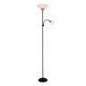 Торшер с дополнительной подсветкой Duetto Arte lamp A9569PN-2BK