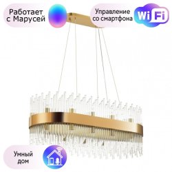 Подвесная люстра Odeon Light Focco с поддержкой Маруся 4722/24-М