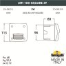 Уличный светодиодный светильник Fumagalli Leti 100 Square-ST 3C4.000.000.WYG1L