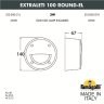 Светильник для подсветки лестниц накладной Fumagalli EXTRALETI 100 Round-EL 2S3.000.000.AYG1L