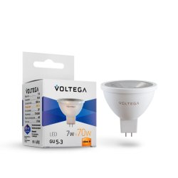 Светодиодная лампа GU5.3 7W 2800К (теплый) Simple Voltega 7062