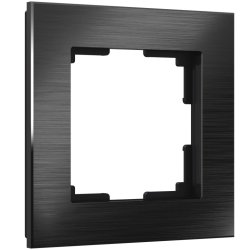 Рамка на 1 пост (черный алюминий) Aluminium Werkel W0011708