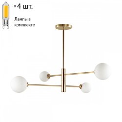 Потолочная люстра с лампочками Lumion Estelle 4418/4C+Lamps G9