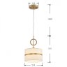 Подвесной светильник с лампочкой Favourite Mateo 2634-1P+Lamps E14 Свеча