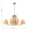 Подвесная люстра с лампочками Favourite Ketten 2867-10P+Lamps E14 Свеча