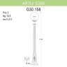 Уличный фонарь Fumagalli Artu/G300 G30.158.000.AZE27
