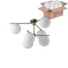 Потолочная люстра Crystal Lux  с лампочками FELIZ SP-PL6 BRONZE/WHITE+Lamps E27 P45