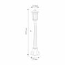 Lepus F кофейное золото (GL 1016F) кофейное золото Уличный светильник на столбе Elektrostandard Lepus F a043645