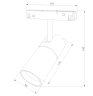 Трековый светильник 6W 4200К для магнитного шинопровода Slim Magnetic R01 Elektrostandard 85011/01 (a057199)