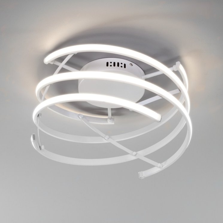 Потолочная светодиодная люстра с пультом д/у Eurosvet Breeze 90229/3 белый (a050453)