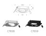 Корпус светильника встраиваемый поворотный для насадок D70mm Ambrella light Diy Spot C7658