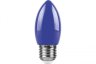 Лампа светодиодная Feron LB-376 свеча E27 1W синий 25925