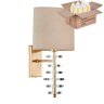 Бра Crystal Lux с лампочкой ARMANDO AP1.2 GOLD+Lamps E14 Свеча