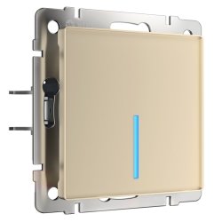 Выключатель одноклавишный сенсорный с управлением по Wi-Fi (шампань) Werkel W4510611