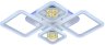 Светодиодная потолочная люстра с пультом ДУ и диммером Profit Light 18024/2+2 WHT