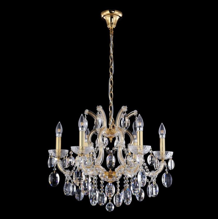 Подвесная люстра Crystal Lux Hollywood SP6 Gold (2011/306)