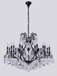 Подвесная люстра Crystal Lux Magnifico SP19 Black/Transparent