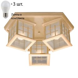 Потолочный светильник с лампочками Velante 592-717-03+Lamps E27 P45