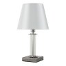 Настольная лампа Crystal Lux с лампочкой NICOLAS LG1 NICKEL/WHITE+Lamps E14 P45