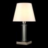 Настольная лампа Crystal Lux с лампочкой NICOLAS LG1 NICKEL/WHITE+Lamps E14 P45