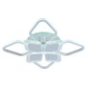 Светодиодная диммируемая люстра с ПДУ Profit Light 5893/4+4A WHT 144W+8W RGB