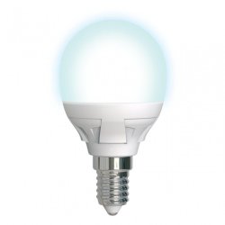 Диммируемая светодиодная лампа E14 7W 4000K (белый) Uniel LED-G45 7W-4000K-E14-FR-DIM PLP01WH (UL-00004300)