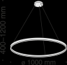 Подвесной светодиодный светильник Maytoni Rim MOD058PL-L54W4K