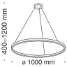 Подвесной светодиодный светильник Maytoni Rim MOD058PL-L54W4K