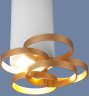 Потолочный накладной светильник Elektrostandard DLN102 GU10 белый/золото (a047748)