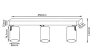 Спот Crystal Lux CLT 017CW3 L450 BL