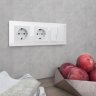 Рамка на 3 поста (белый,стекло) Werkel W0031101