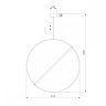 Подвесной светодиодный светильник Eurosvet Element 90283/1 хром (a061422)