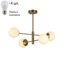 Люстра на штанге с лампочками от Lustrof Гата 2854-519113