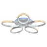 Светодиодная диммируемая люстра с ПДУ Profit Light 8097/5 WHT 110W+6W RGB